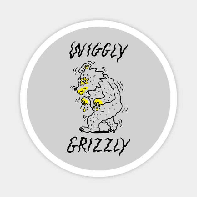 Wiggly Grizzly Magnet by iota